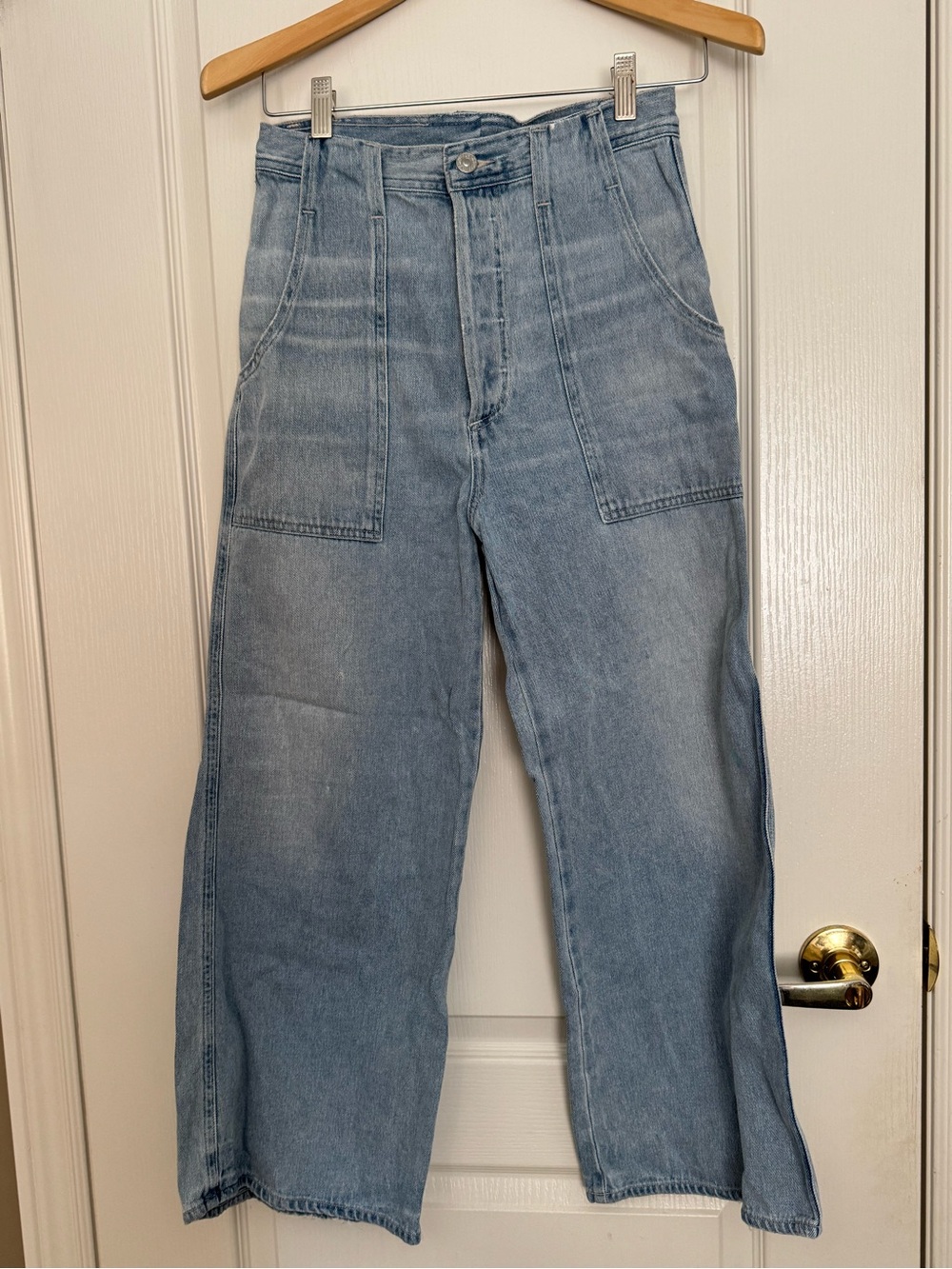Citizens of Humanity Wide Leg High Waisted Eva Utility Jeans
